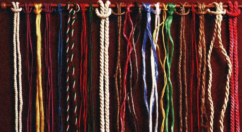 Нитки и веревки для плетения шторы в технике макраме