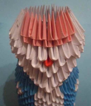 Модульное оригами "Дед Мороз"