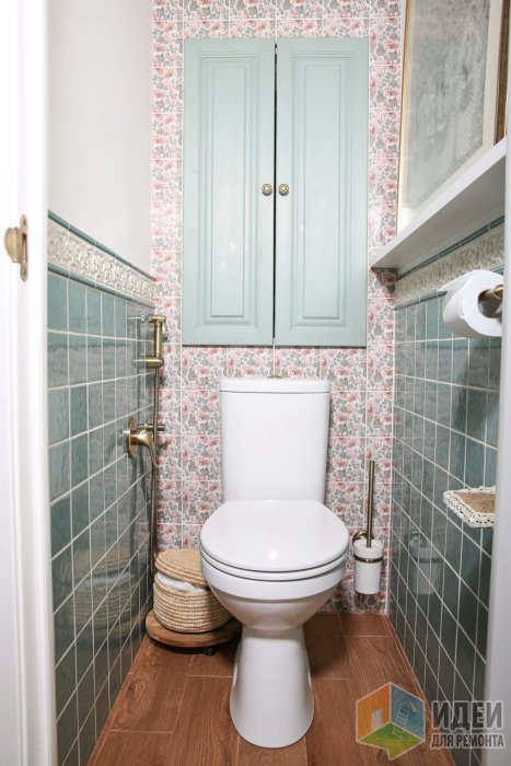 Шкаф в туалете за унитазом (30 примеров с фото)