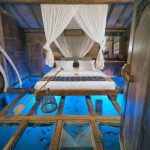 Дизайн спальни с аквариумом