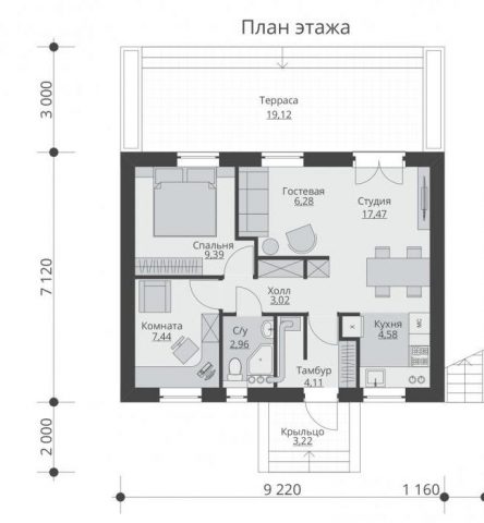 Одноэтажные дома с плоской крышей: современные проекты и фото