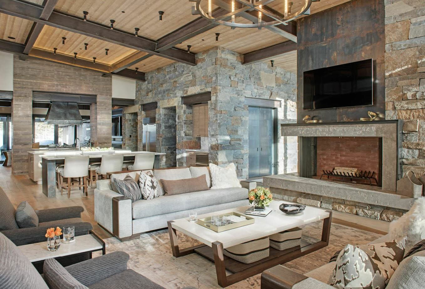 modern rustic interior design natural materials