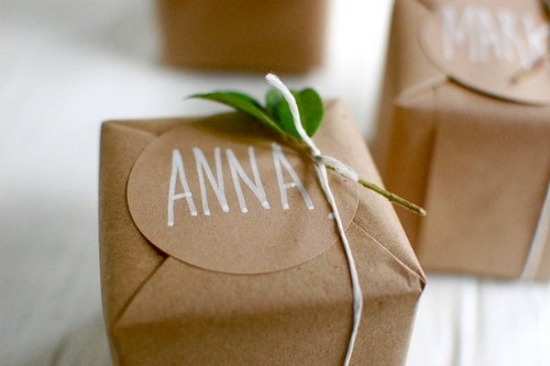 Organic Gift Wrapping