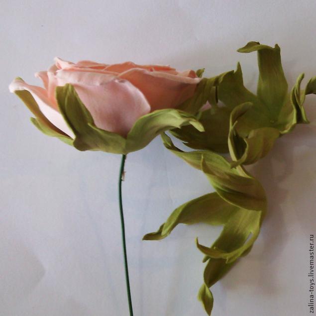 Делаем розы из фоамирана на примере венка-повязки, фото № 41
