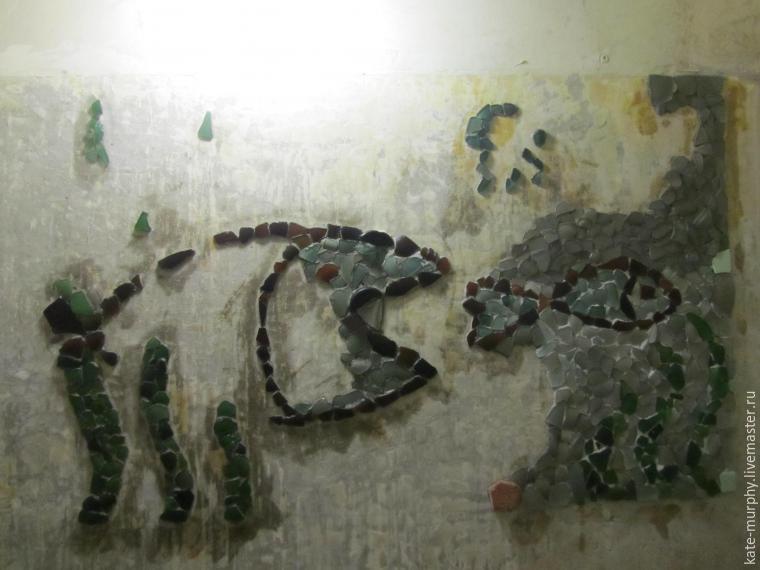 Декорируем стену мозаикой из морских стеклышек, фото № 5
