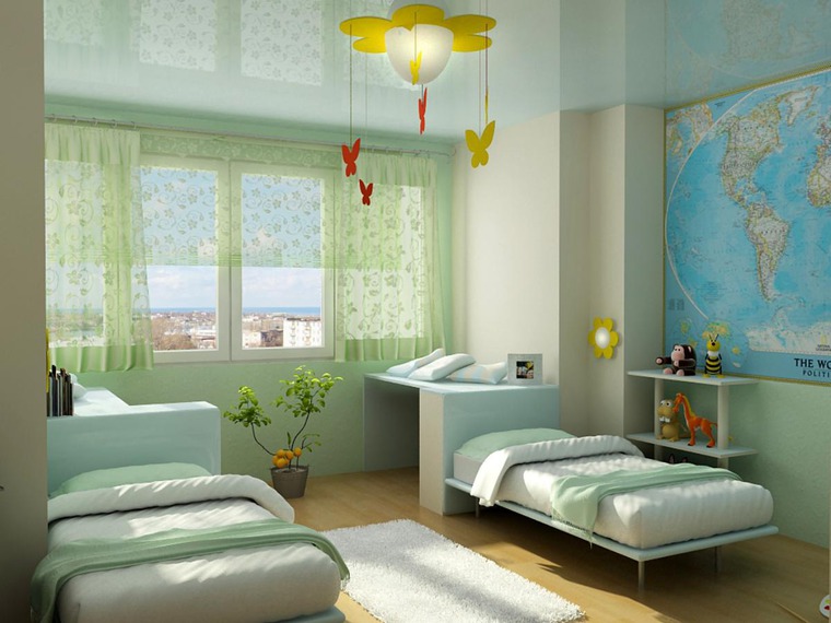 Одна детская комната для нескольких детей — 29 ярких дизайнерских решений, фото № 29