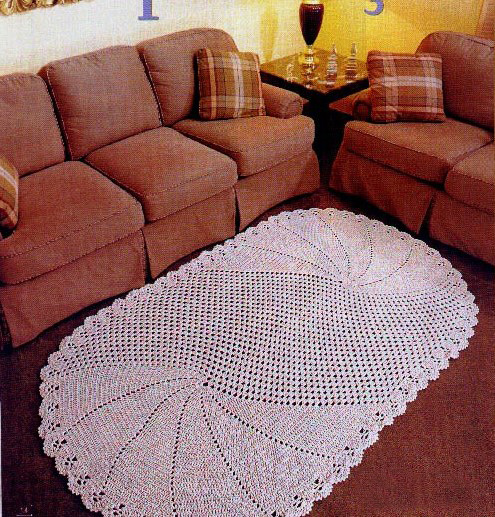 Уютный и оригинальный интерьер с помощью вязаных ковриков. Часть 1, фото № 33