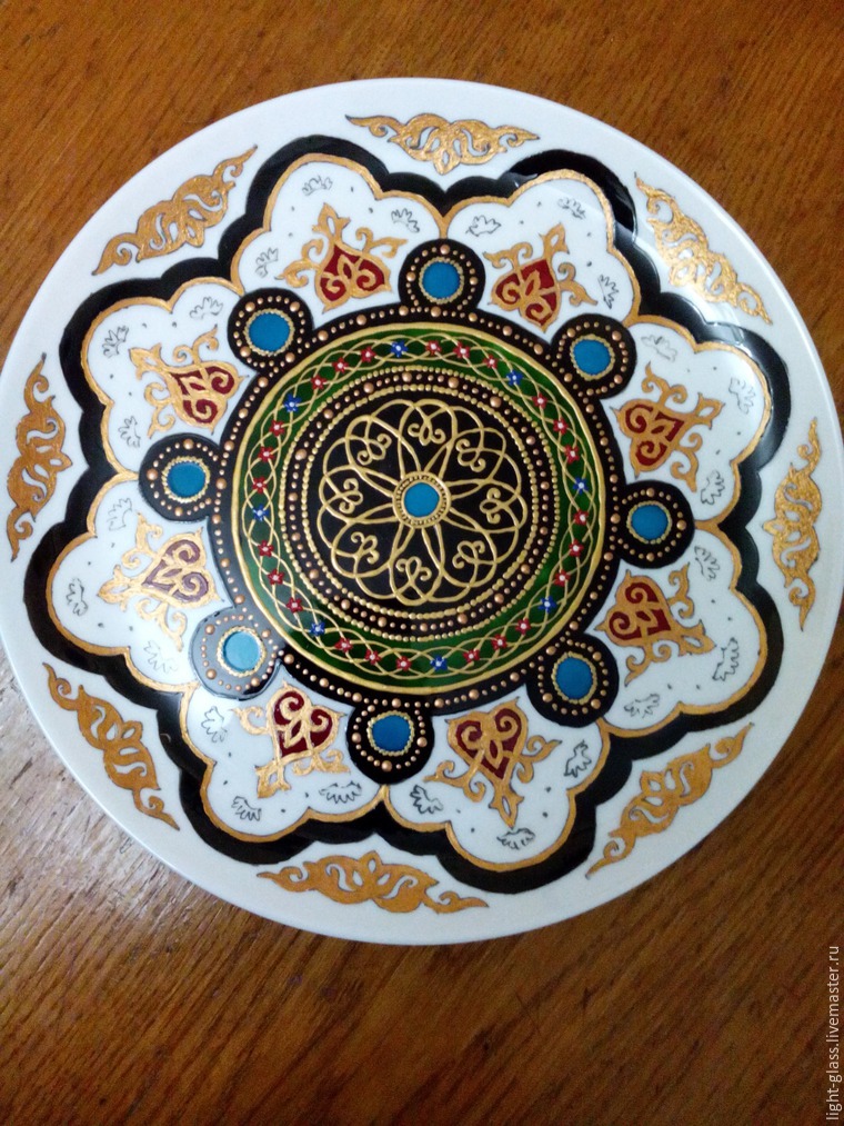 Декоративная тарелка в восточном стиле, фото № 7