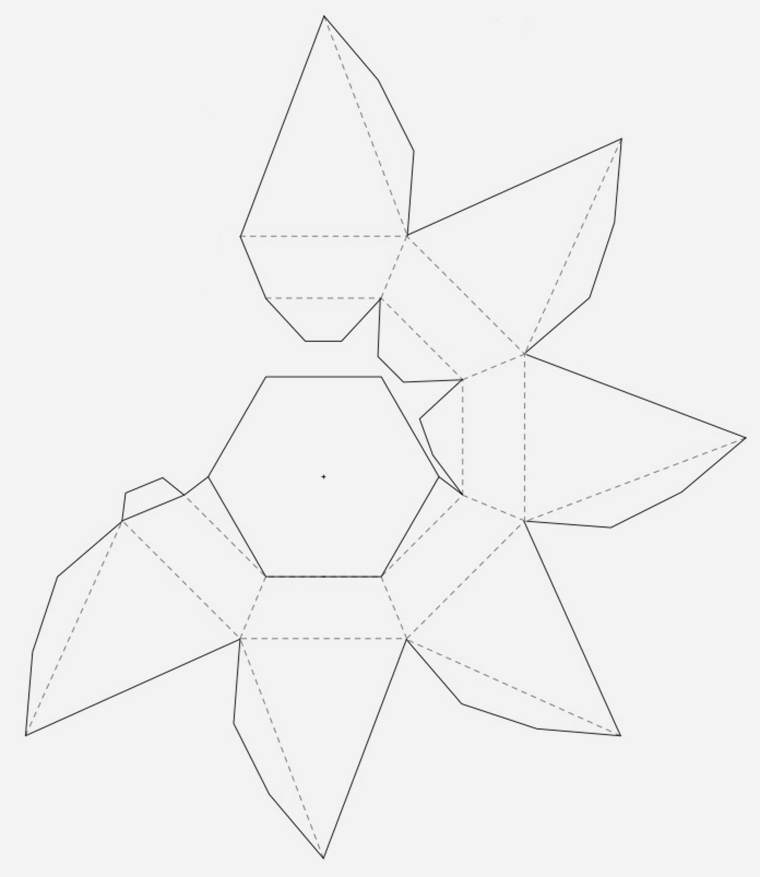 Геометрия декора: идеи и схемы для создания интерьерных украшений из бумаги, фото № 16