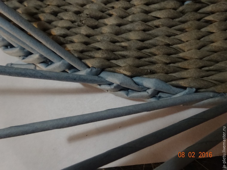 Мастер-класс: плетение сервировочных ковриков из бумажных трубочек, фото № 20