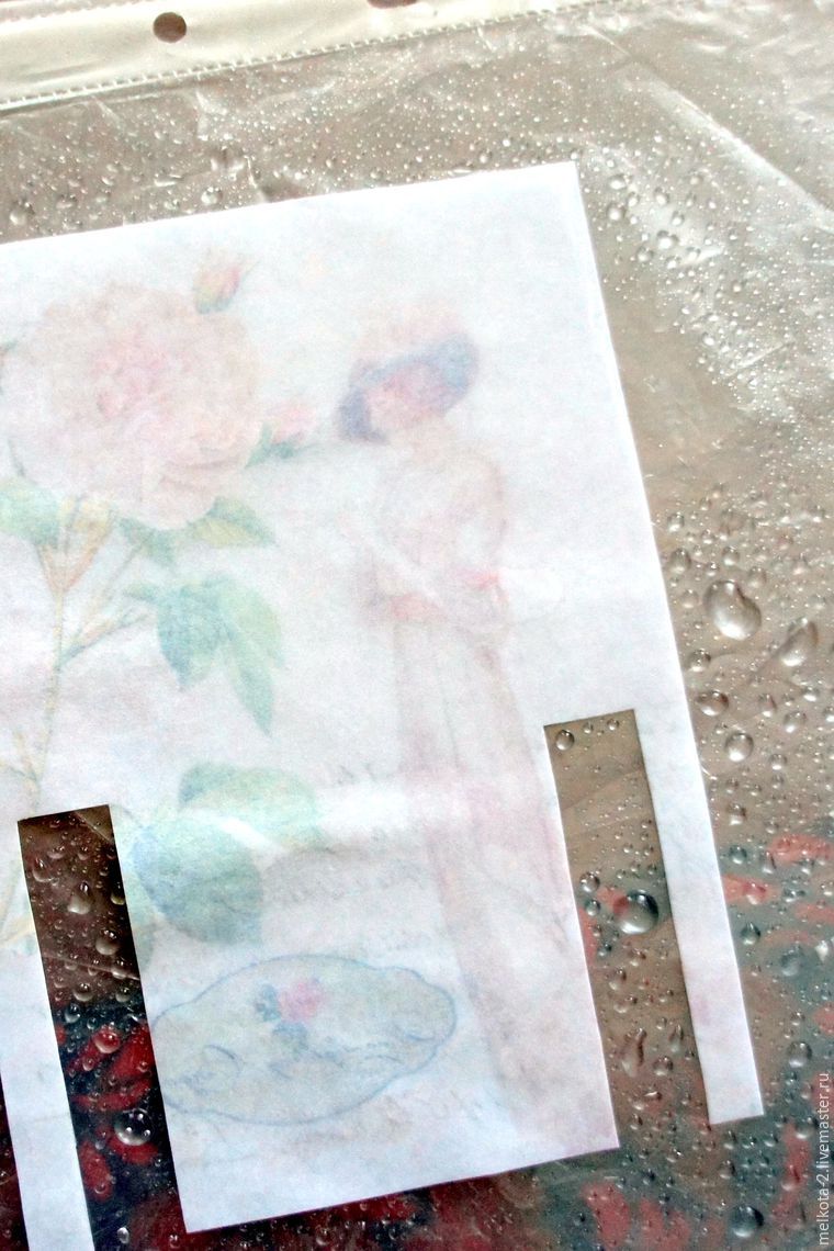Делаем вечный календарь «Розовый сад» в технике «декупаж» с использованием ткани и чипборда, фото № 16