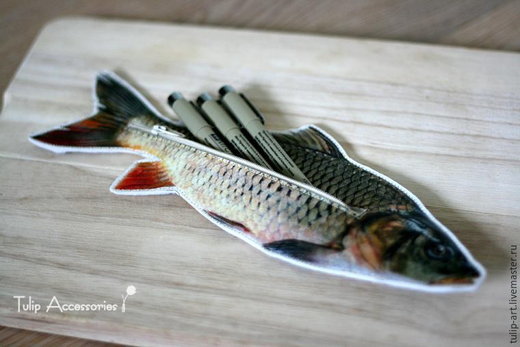 «Готовим рыбу», или Как сделать оригинальный пенал из фетра, фото № 20