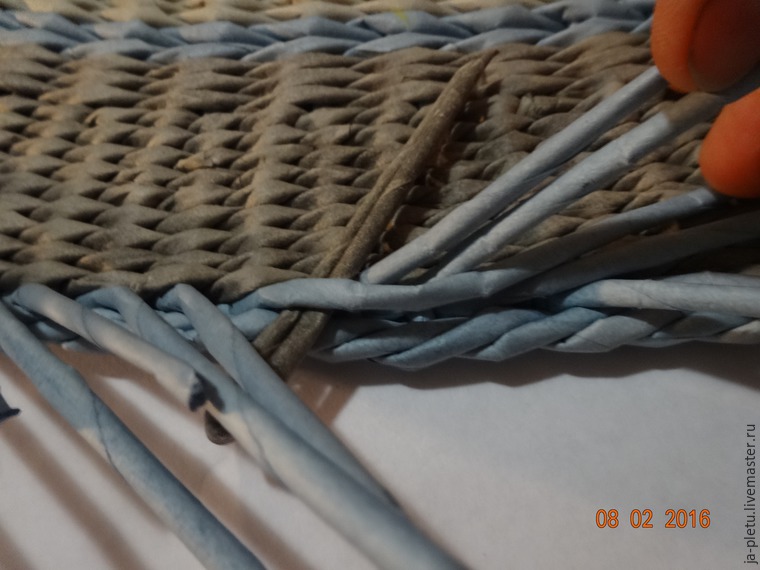 Мастер-класс: плетение сервировочных ковриков из бумажных трубочек, фото № 23