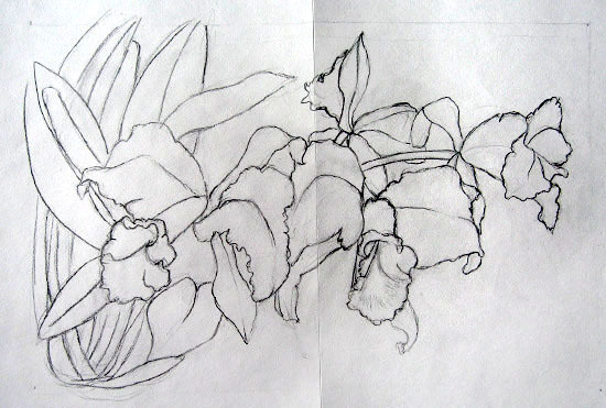 Мастер-класс по холодному батику «Орхидеи», фото № 2