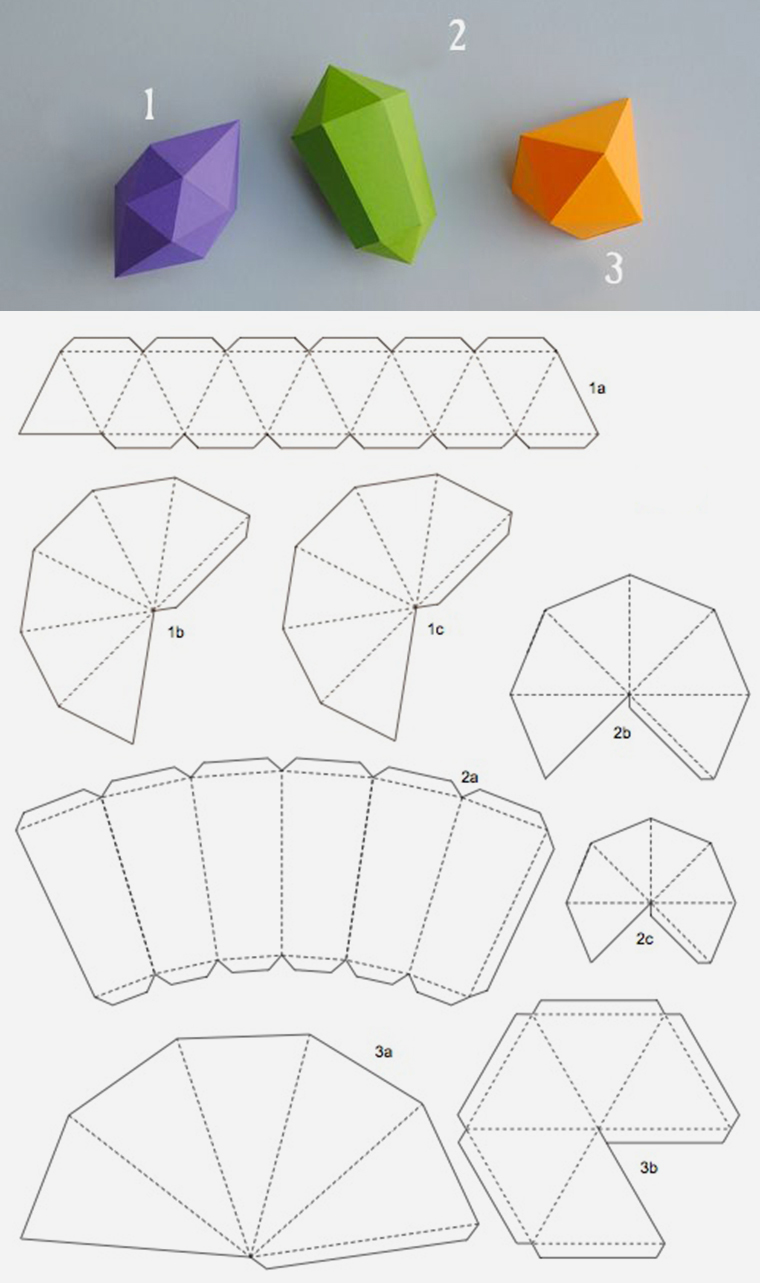 Геометрия декора: идеи и схемы для создания интерьерных украшений из бумаги, фото № 11