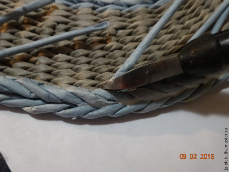 Мастер-класс: плетение сервировочных ковриков из бумажных трубочек, фото № 26