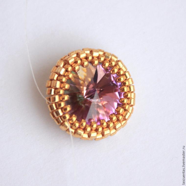 Мастер-класс создаем очаровательные серьги из бисера и кристаллов warovski, фото № 3