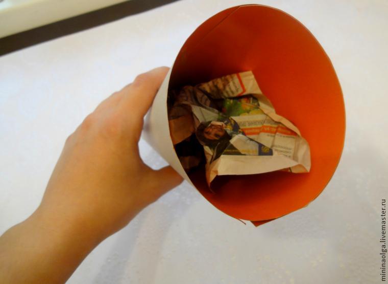 Новогодняя елочка из бумажных салфеток своими руками, фото № 7
