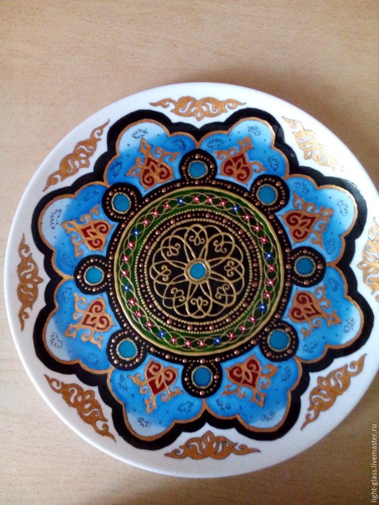 Декоративная тарелка в восточном стиле, фото № 8