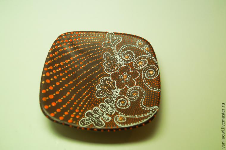 Точечная роспись керамической тарелки, фото № 11