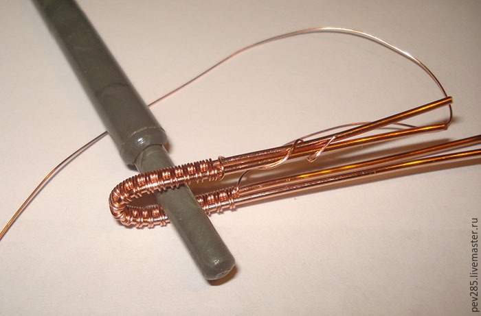 Делаем подвеску-сердечко из проволоки в технике Wire Wrap, фото № 11
