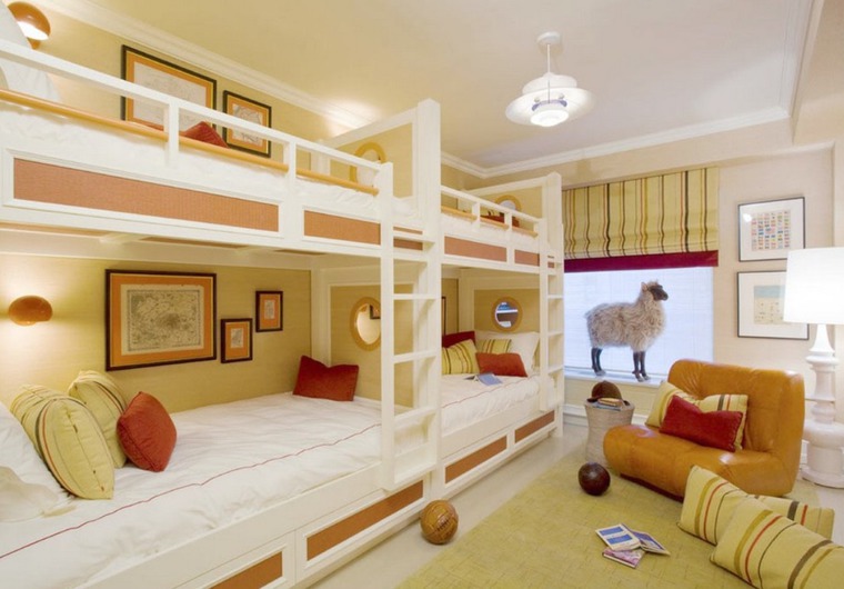 Одна детская комната для нескольких детей — 29 ярких дизайнерских решений, фото № 12