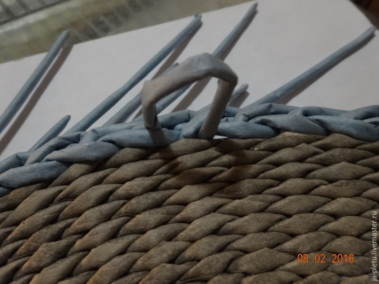 Мастер-класс: плетение сервировочных ковриков из бумажных трубочек, фото № 21
