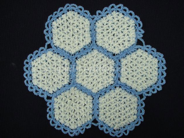 Плетение салфеток на 6-иугольной раме, фото № 25