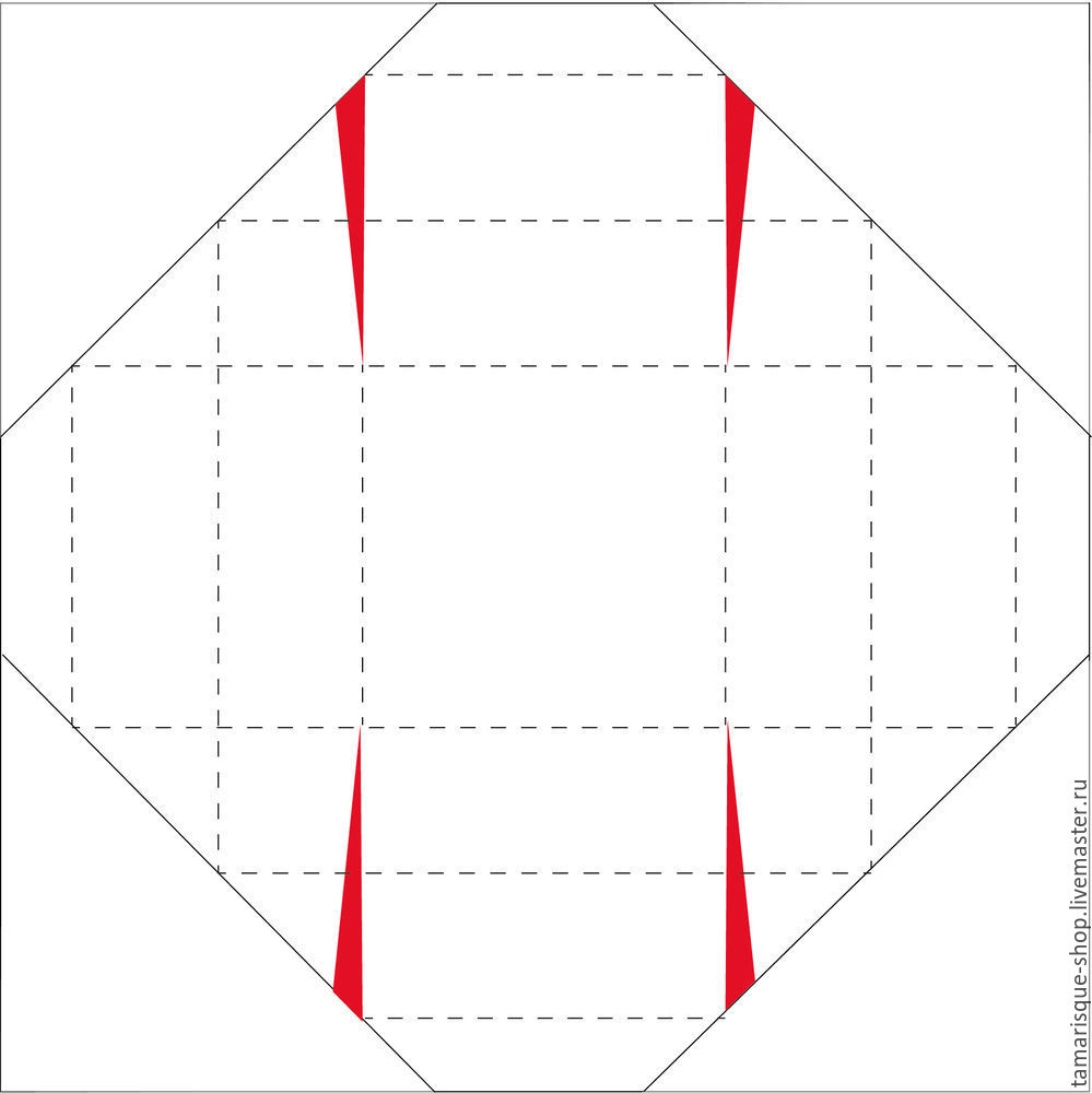 Делаем подарочную коробочку из бумаги. Часть 1, фото № 6