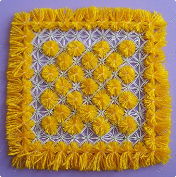 Плетение салфеток на 6-иугольной раме, фото № 24