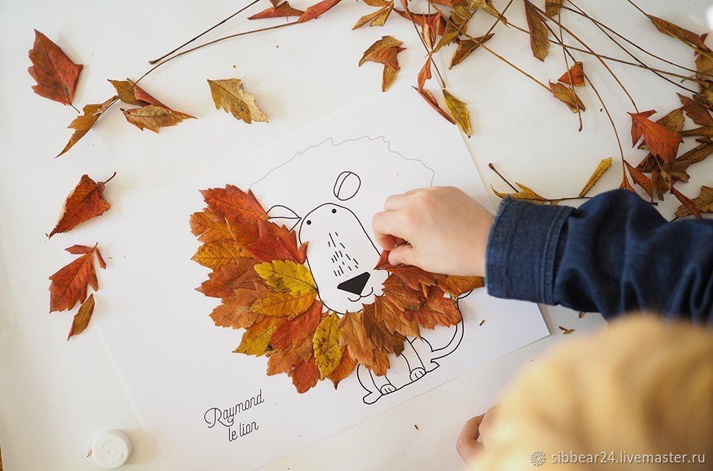 Творим с детьми: идеи простых поделок из листьев, фото № 1
