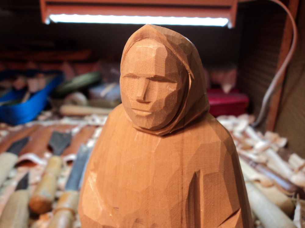 Изготовление деревянной фигуры старушки из сказки «Репка», фото № 12