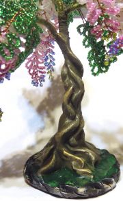 Создаем дерево глицинии из бисера, фото № 28