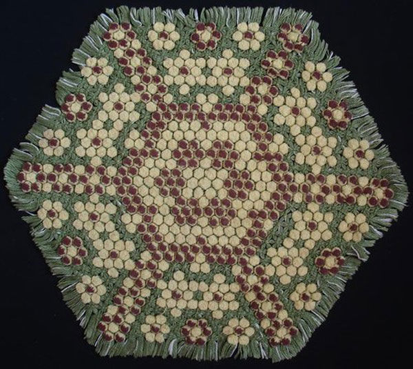 Плетение салфеток на 6-иугольной раме, фото № 18