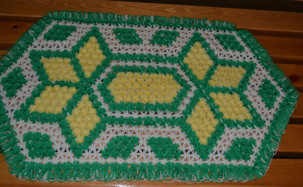 Плетение салфеток на 6-иугольной раме, фото № 16
