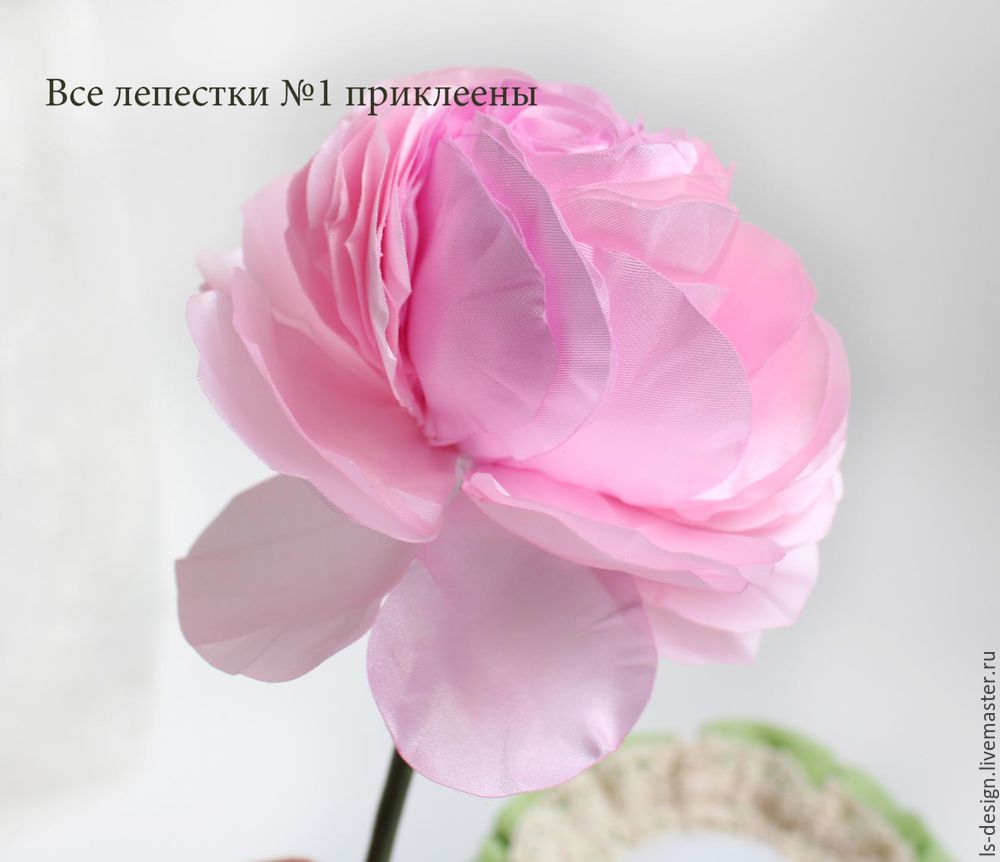 Мастер-класс: роза из тафты «100 лепестков», фото № 27