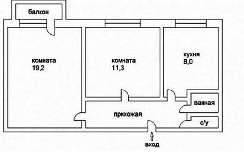 Перепланировка из 2-комнатной в 3 комнатную. Как из двухкомнатной квартиры сделать трехкомнатную: до и после перепланировки 05