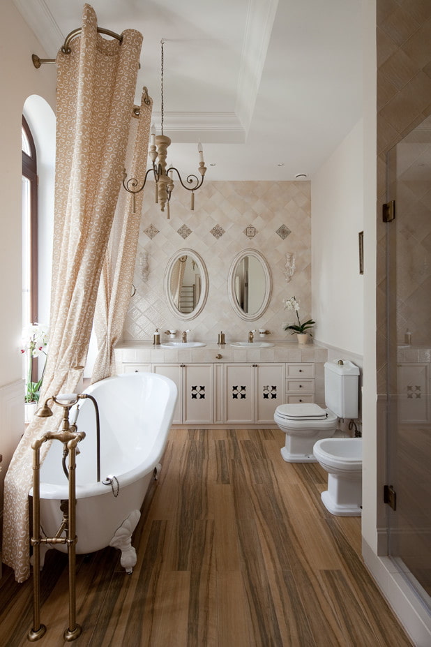 отделка ванной комнаты в прованском стиле
