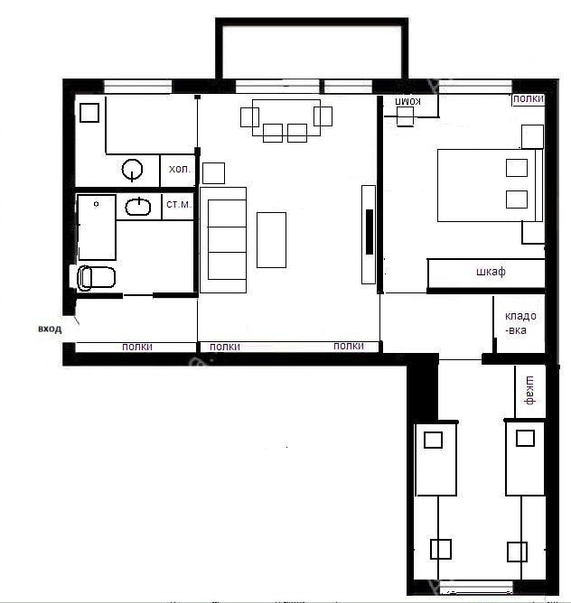перепланировка трехкомнатной квартиры хрущевки