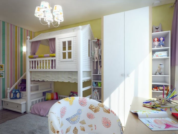 детская комната в дизайне квартиры 80 кв. м.
