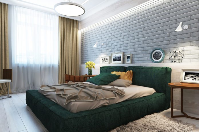 спальня в дизайн-проекте 3-комнатной квартиры