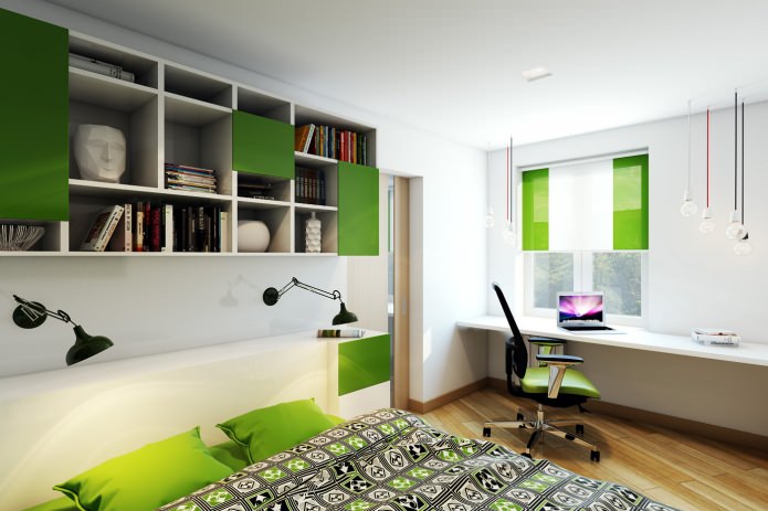 спальня в дизайне двухкомнатной квартиры в панельном доме