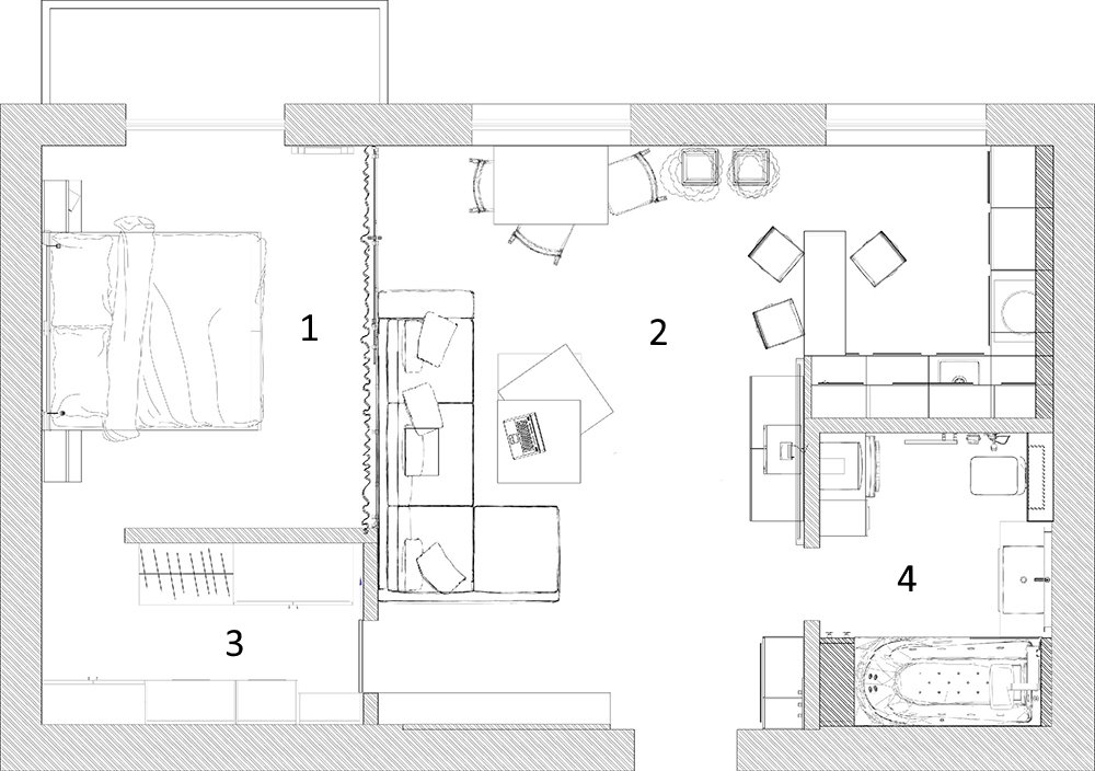 Схема перепланировки сталинки 70 кв метров в квартиру-студию