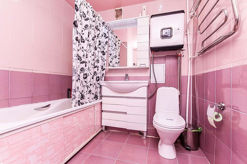 Дизайн фиолетовой ванной комнаты: реальные фото примеры и идеи оформления