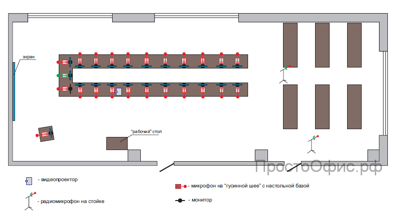 Схема конференц зала