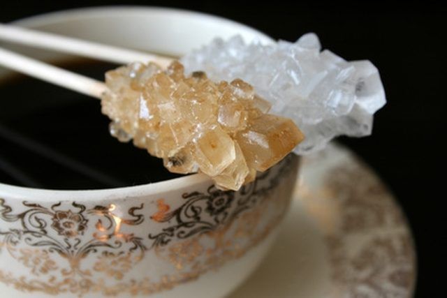 как сделать сахарные кристаллы