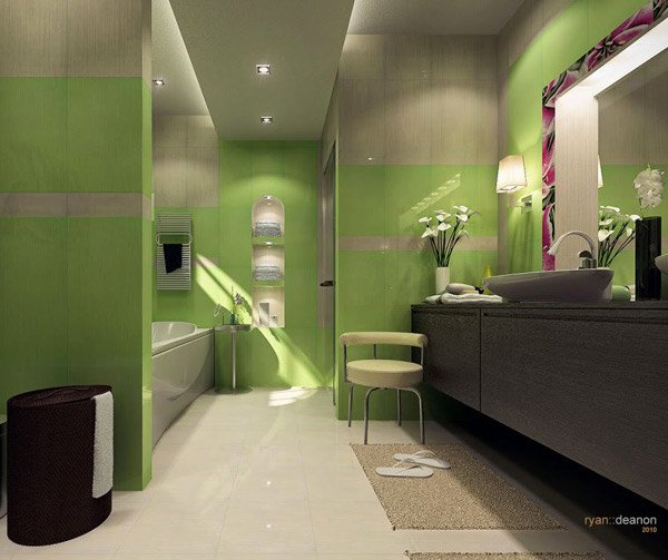 green Master Bath