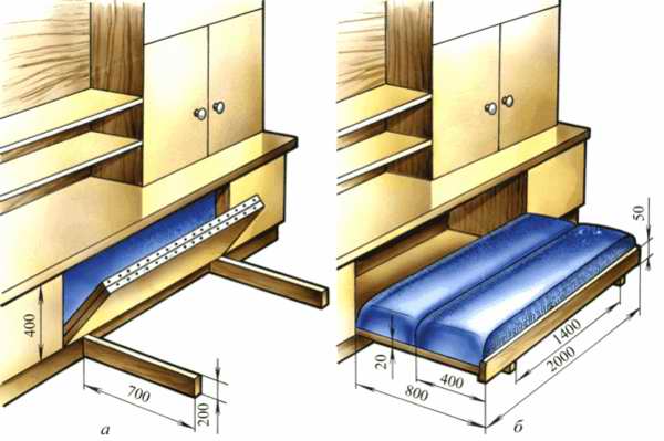 Рис. 6.  Складная кровать.