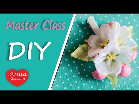 Цвет Яблони Мастер Класс / How to make: Apple Blossom from the Tape / DIY. hand made