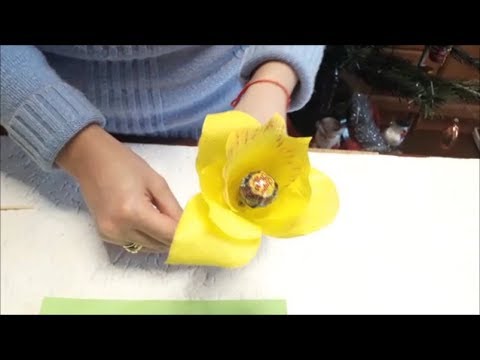 Как сделать цветы орхидеи из гофрированной бумаги